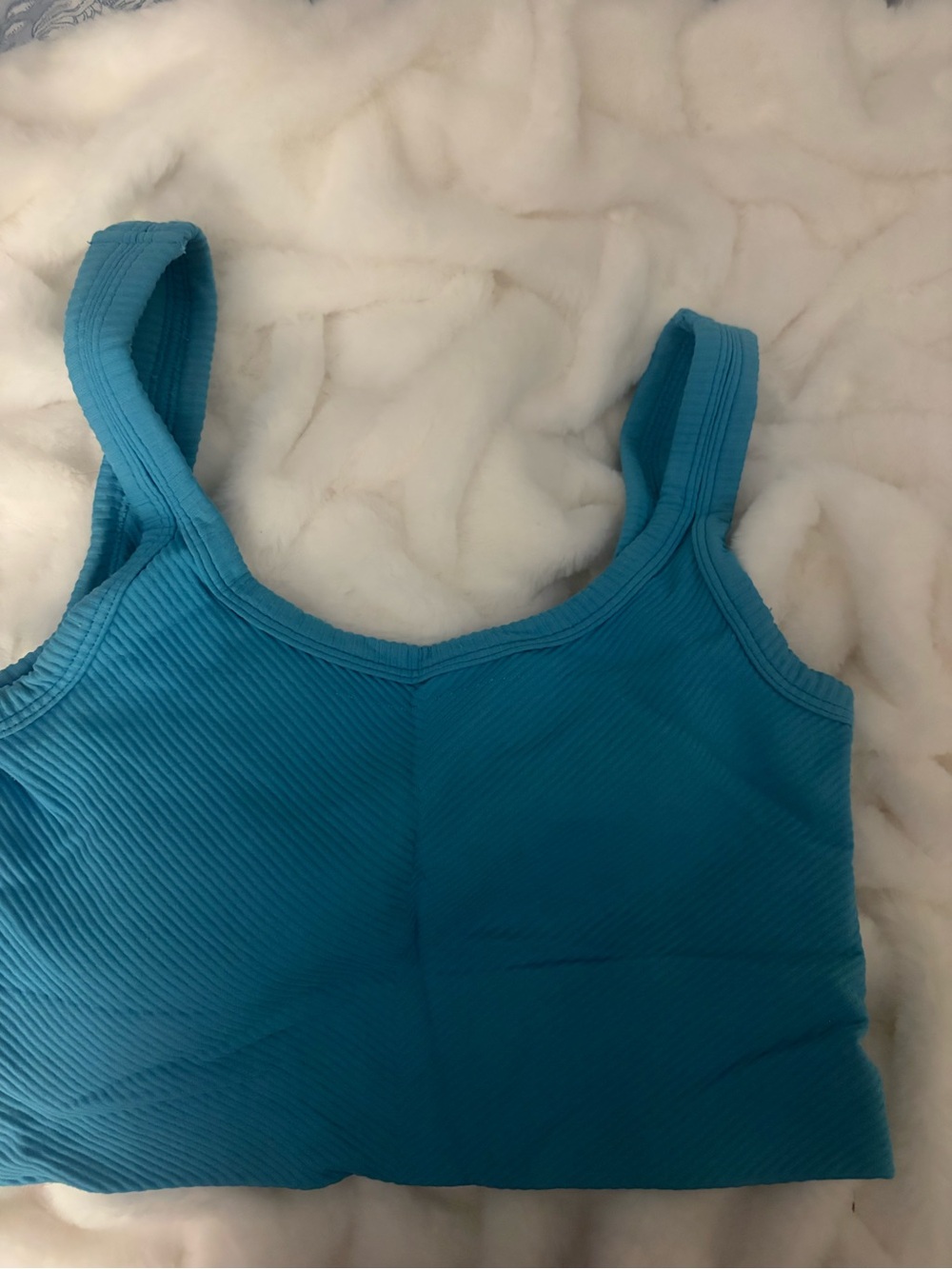Women’s Ribbed Tank Top - Blue